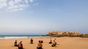 lezione surf spiaggia marocco camp stretching